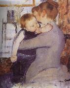 Mary Cassatt Mother and son oil